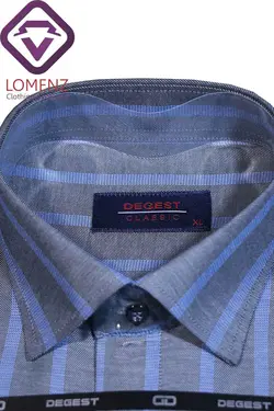 پیراهن جعبه ای راه راه برند DEGEST کد 001-137
