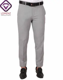 شلوار پارچه ای دوطرف کش برند JAKAMAN رنگ طوسی کد 555