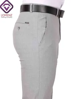 شلوار پارچه ای دوطرف کش برند JAKAMAN رنگ طوسی کد 555