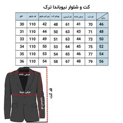 کت شلوار نیوباندا ترک رنگ مشکی