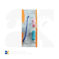 ست مسواک و 2 عدد انگشتی سگ و گربه مدل YL242