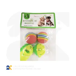 اسباب بازی سگ و گربه مدل توپ 4عددی کد YL069