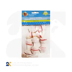 تشویقی سگ مدل استخوان گره ای سفید وزن 100 گرم