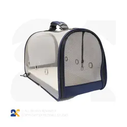 کیف حمل سگ و گربه مدل تمام طلق لاکچری کد 8437