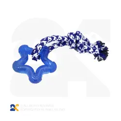 اسباب بازی سگ و گربه مدل ستاره و طناب کنفی کد YL104