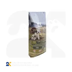 غذای خشک سگ پاپی و جونیور نژاد بزرگHT مرغ و بوقلمون وزن 12.5 کیلوگرم