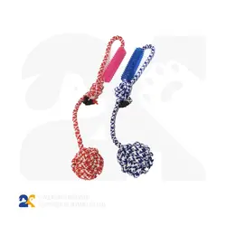 اسباب بازی سگ و گربه طرح توپ کنفی دسته دار کد YL101