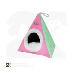 جای خواب مثلث رنگی برمودا سگ و گربه آدی پت سایز متوسط