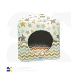 جای خواب دوکاره سگ و گربه مدل ستاره درشت کد3374