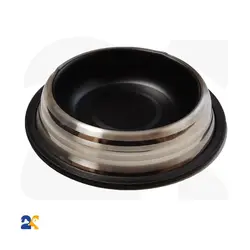 ظرف غذای سگ استیل خط دار سایز64