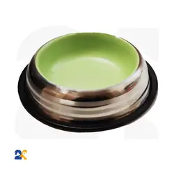 ظرف غذای سگ استیل خط دار سایز 24