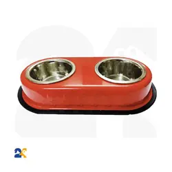 ظرف غذای سگ استیل دوقلو سایز 10