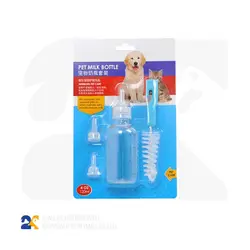 ست شیشه شیر سگ و گربه همراه با سر های یدک 60 میلی لیتر