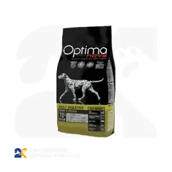 غذای خشک سگ بالغ همه ی نژادها اپتیما با طعم دایجستیو خرگوش و سیب زمینی وزن 2 کیلو