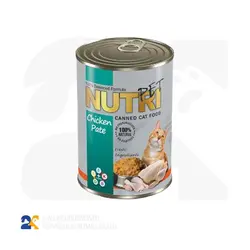 کنسرو غذای گربه نوتری پت مدل Chicken Pate وزن 425 گرم