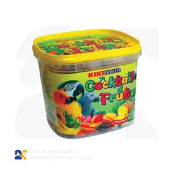 مخلوط میوه های خشک KIKI مخصوص طوطی سانان وزن ۳۰۰ گرم