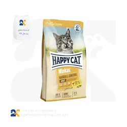غذای خشک گربه هپی کت مدل Minkas HairBall Control وزن 1 کیلوگرم