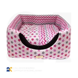 جای خواب دوکاره سگ و گربه مدل گل کد8357