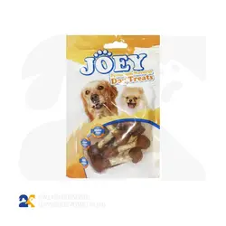 تشویقی سگ جویی مدل استخوان دوسر گوشت مرغ دمبل وزن 100 گرم