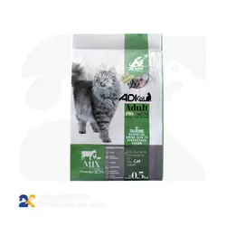 غذای خشک گربه پریمیوم آدی کت با طعم میکس گوشت و مرغ وزن 500 گرم