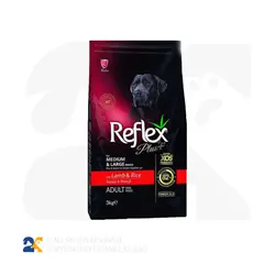 غذای خشک سگ بالغ رفلکس پلاس با طعم بره و برنج مدل Adult Lamb & Rice