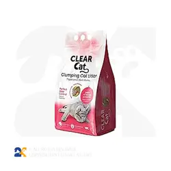 خاک گربه CLEAR CAT با رایحه پودر بچه وزن 5 کیلو گرم