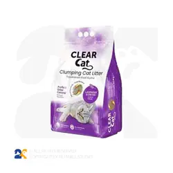 خاک گربه CLEAR CAT با رایحه اسطوخودوس وزن 5 کیلو گرم