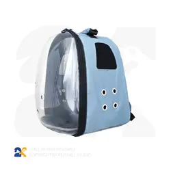 کوله حمل و نقل فضایی بزرگ سگ و گربه تمام طلق مدلECO کد 8902
