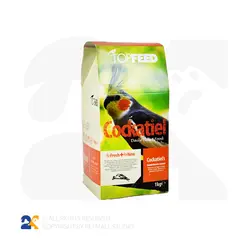 خوراک دان ویژه عروس هلندی تاپ فید مدل Cockatiels وزن 1 کیلوگرم