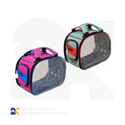 کیف حمل سگ و گربه دو طرف طلق لاکچری مدل LD26 کد 8897
