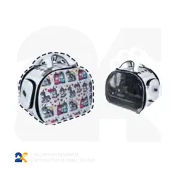 کیف حمل سگ و گربه یک طرف طلق لاکچری مدل LD27 کد 8901