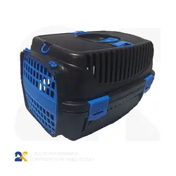 باکس حمل و نقل سگ و گربه مدل کامل مشکی درب پلاستیکی کد9044