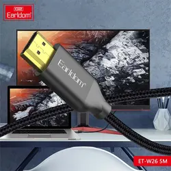 کابل دو سر HDMI ارلدام مدل ET-W26 به طول 5 متر