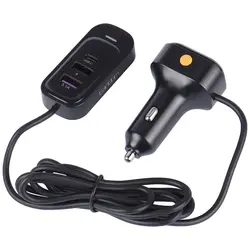 شارژر فندکی ارلدام ES-CC26 با 6 پورت خروجی و قابلیت شارژ سریع QC4.0 و توان خروجی 66 وات