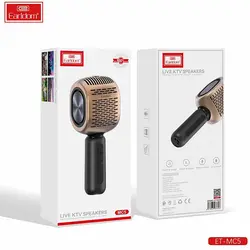 میکروفون و اسپیکر بی سیم ارلدام مدل ET-MC5 با امکان ضبط و پخش صدا