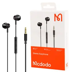 هندزفری مک دودو مدل HP-4060 دو گوشی، با رابط جک 3.5 میلی‌متری صدا