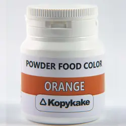 رنگ خوراکی پودری محلول در آب پرتقالی کپی کیک