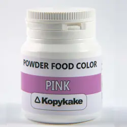 رنگ خوراکی پودری محلول در آب صورتی کپی کیک