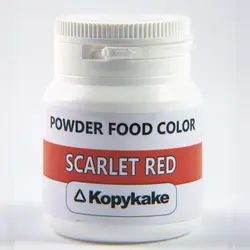 رنگ خوراکی پودری محلول در آب قرمز اسکارلت کپی کیک