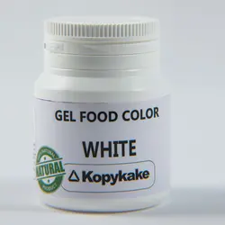 رنگ ژله ای خوراکی سفید kopykake کپی کیک 100 گرمی