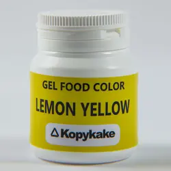 رنگ خوراکی ژله ای زرد لیموئی kopykake کپی کیک 100 گرمی