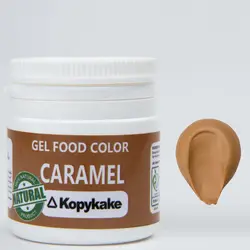 رنگ خوراکی ژله ای کاراملی kopykake کپی کیک 25 گرمی