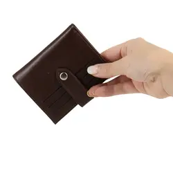 جا کارتی چرم مردانه مانسینی قهوه ای | card002