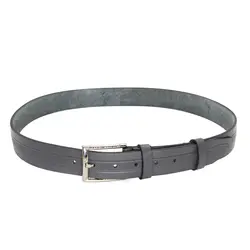 کمربند چرم طبیعی مردانه رنگ طوسی بافت دار | کد belt00۸