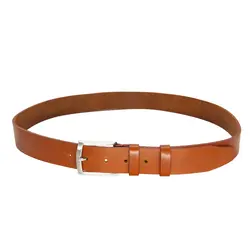 کمربند چرم طبیعی مردانه رنگ عسلی | کد belt001