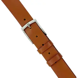 کمربند چرم طبیعی مردانه رنگ عسلی | کد belt001