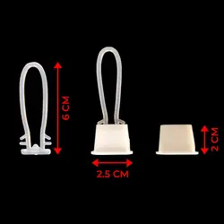 توری بسته بندی میوه و سبزیجات بسته 50 عددی همراه با کلاهک و حلقه (بست پلاستیکی)