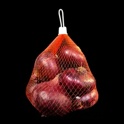 توری بسته بندی میوه و سبزیجات بسته 50 عددی همراه با کلاهک و حلقه (بست پلاستیکی)