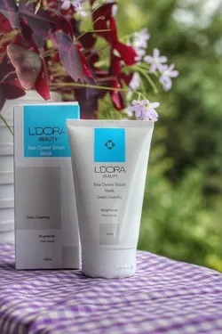 ماسک اسکراب حاوی عصاره صدف دریایی لدورا 150 میلی لیتر