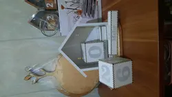 تقویم مکعبی چوبی کلبه ای بزرگ